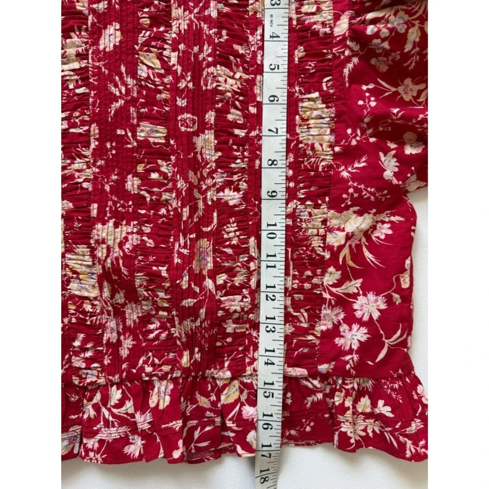 Doen Heloise Blouse, Size S Oak Bluffs Floral